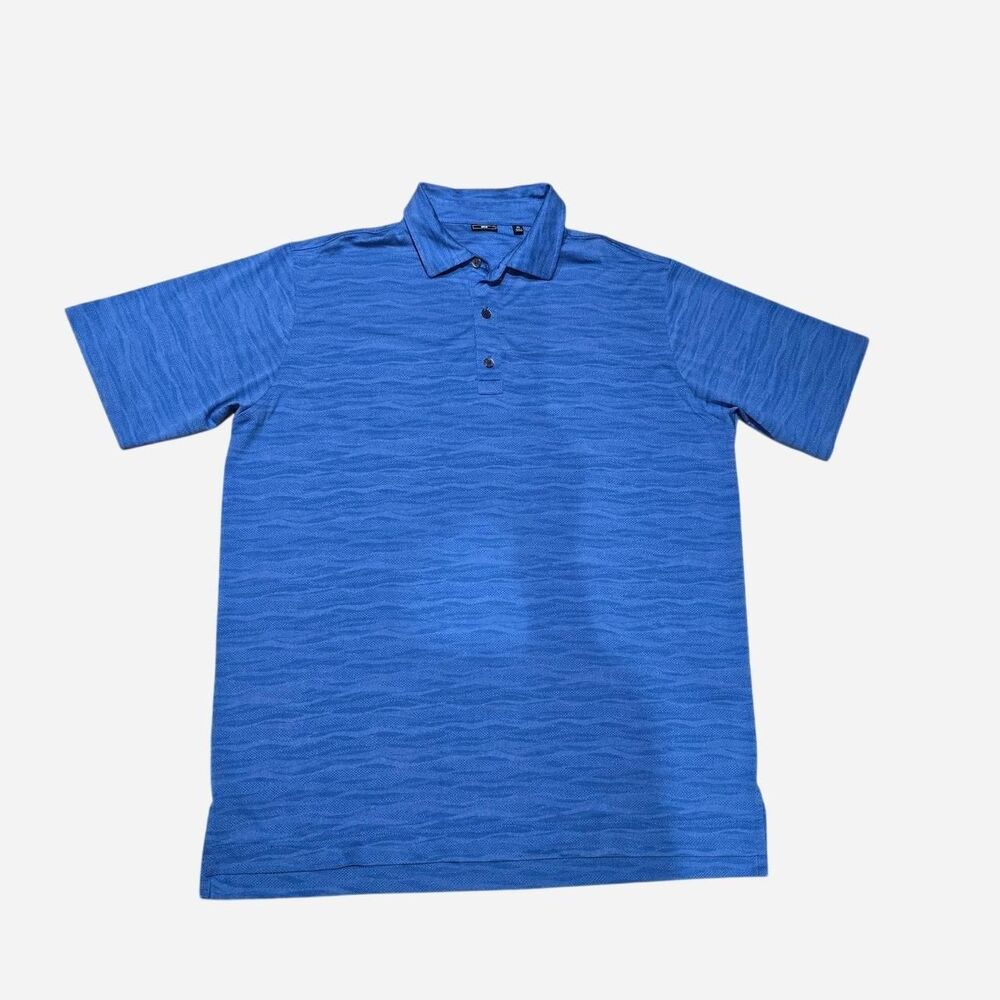 FJ Golf Blue Polo Shirt Men's Size XL heathered blue